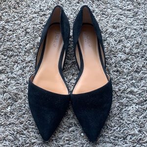 J. Crew D’Orsay Suede Flats 🖤